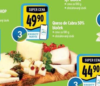 Albert Queso de cabra 50% bloček nabídka