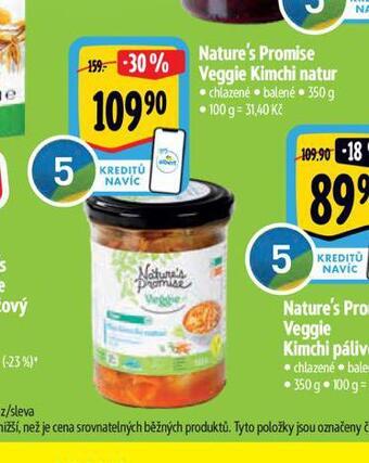Albert Veggie kimchi natur nabídka