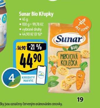 Albert Sunar bio křupky nabídka