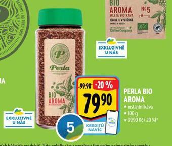 Albert Perla bio aroma instantní káva nabídka