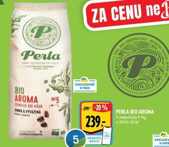 Albert Perla bio aroma zrnková káva nabídka