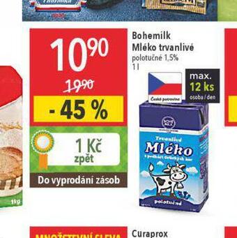 Globus Bohemilk trvanlivé mléko nabídka