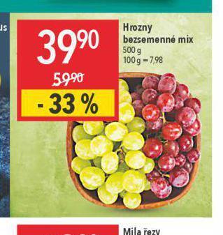 Globus Hrozny bezsemenné mix nabídka