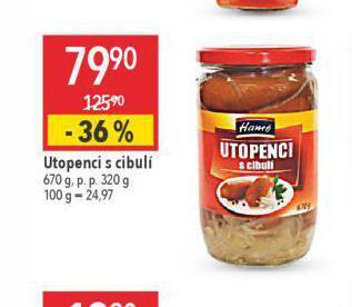 Globus Utopenci s cibulí nabídka