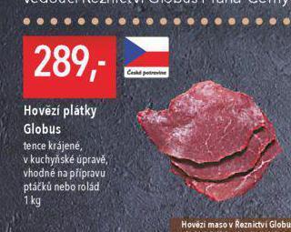 Globus Hovězí plátky nabídka