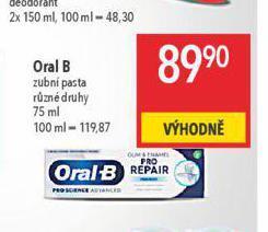 Globus Oral-b zubní pasta nabídka