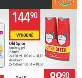 Globus Old spice sprchový gel nabídka
