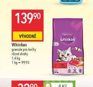 Globus Whiskas granule pro kočky nabídka