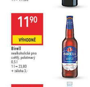Globus Birell nealkoholické pivo nabídka