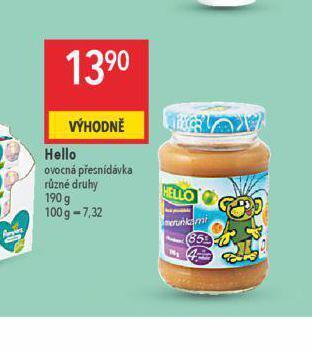 Globus Hello ovocná přesnídávka nabídka