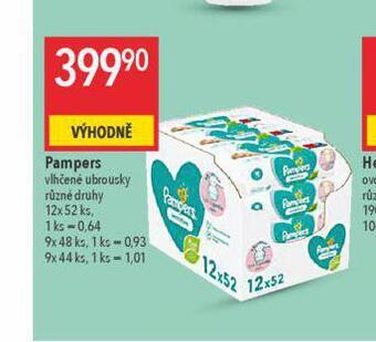 Globus Pampers vlhčené ubrousky nabídka