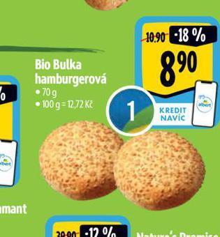 Albert Bio hamburgerová bulka nabídka