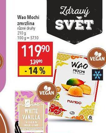 Globus Wao mochi zmrzlina vegan nabídka