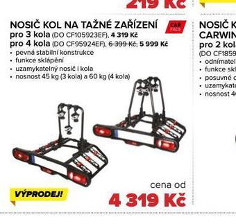 Auto Kelly Nosič kol na tažné zařízení pro 3 kola nabídka