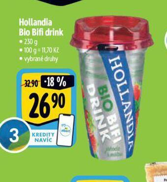 Albert Hollandia bio bifi drink nabídka