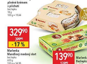 Globus Marlenka mandlový medový dort nabídka