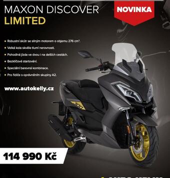 Auto Kelly Skútr maxon discover limited nabídka