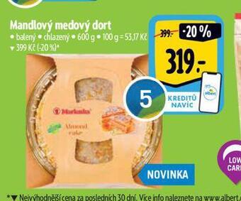 Albert Marlenka mandlový medový dort nabídka