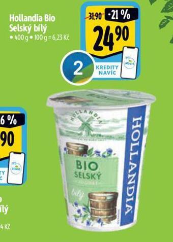 Albert Hollandia bio selský jogurt nabídka