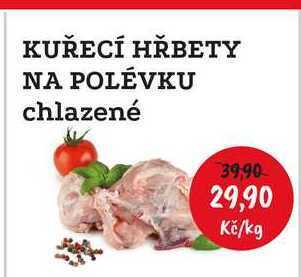 RABBIT řeznictví Kuřecí hřbety na polévku chlazené 1kg nabídka