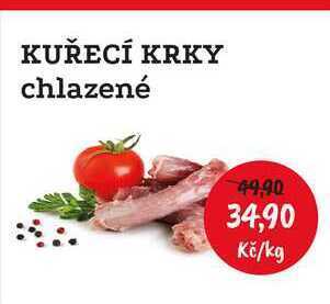 RABBIT řeznictví Kuřecí krky chlazené 1kg nabídka