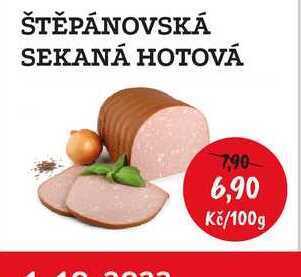 RABBIT řeznictví Štěpánovská sekaná hotová 100g nabídka