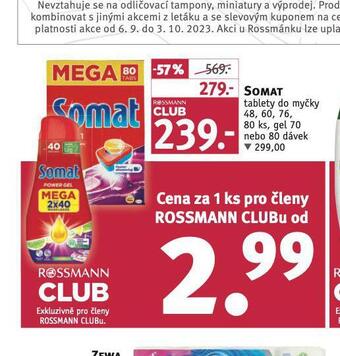 Rossmann Somat tablety do myčky nabídka