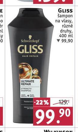 Rossmann Gliss šampon nabídka