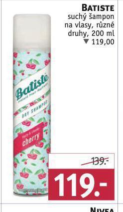Rossmann Batiste suchý šampon nabídka