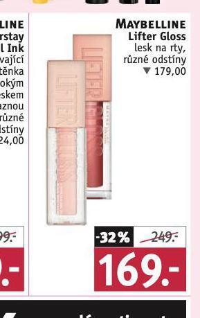 Rossmann Maybelline lesk na rty nabídka