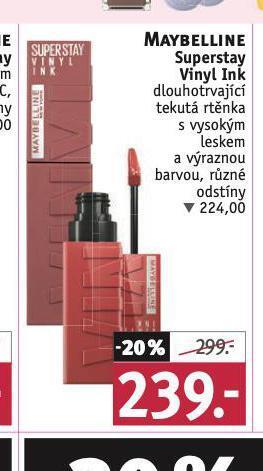 Rossmann Maybelline rtěnka nabídka
