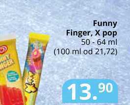 Potraviny CZ Funny finger, x pop 50 - 64 ml nabídka