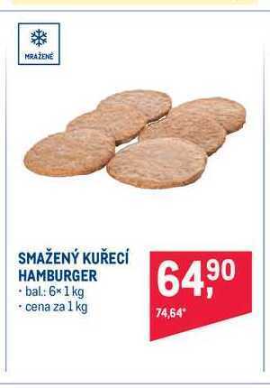 Makro Smažený kuřecí hamburger 1 kg nabídka