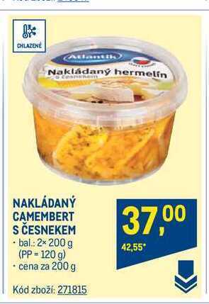 Makro Atlantik nakládaný camembert s česnekem 200 g nabídka