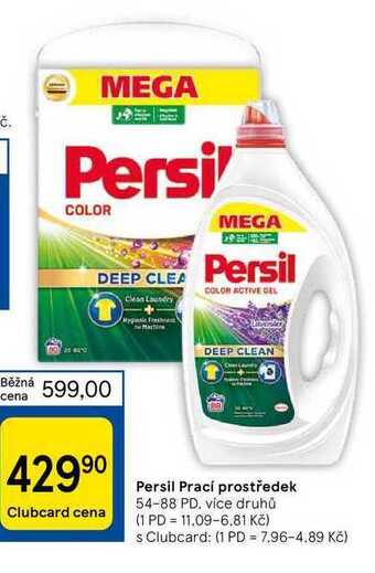Tesco Persil prací prostředek 54-88 pd nabídka