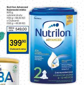 Tesco Nutrilon advanced kojenecké mléko 800 g nabídka