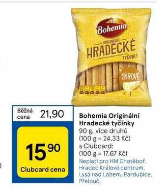 Tesco Bohemia originální hradecké tyčinky 90 g nabídka