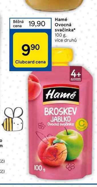 Tesco Hamé ovocná svačinka* 100 g nabídka