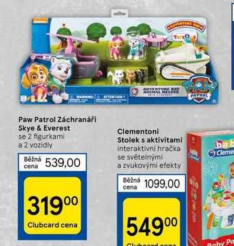 Tesco Paw patrol záchranáři skye & everest nabídka