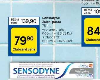 Tesco Sensodyne zubní pasta 75 ml nabídka