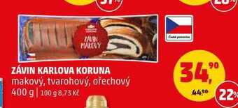 Penny Market Závin karlova koruna, 400 g nabídka
