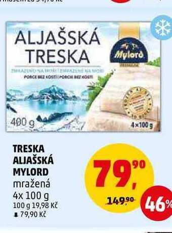 Penny Market Treska aljašská mylord, 4x 100 g nabídka