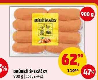 Penny Market Drůbeží špekáčky, 900 g nabídka