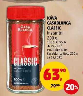 Penny Market Káva casablanca classic instantní, 200 g nabídka