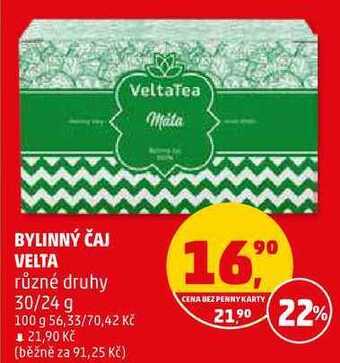 Penny Market Bylinný čaj velta, 30 g nabídka