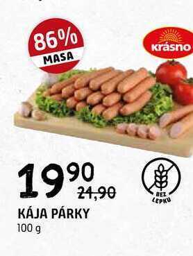 Terno Kája párky 100 g nabídka