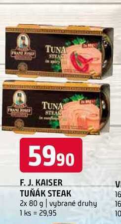 Terno Kaiser tuňák steak 2x 80 g nabídka