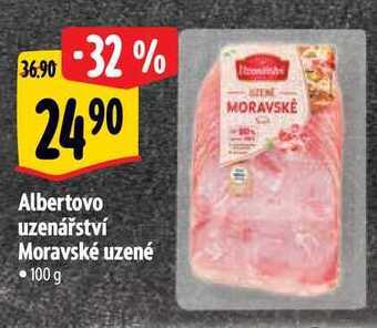 Albert Albertovo uzenářství moravské uzené 100 g nabídka