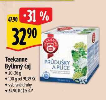 Albert Teekanne bylinný čaj • 20-36 g nabídka