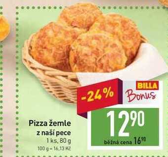 Billa Pizza žemle z naší pece 1 ks, 80 g nabídka